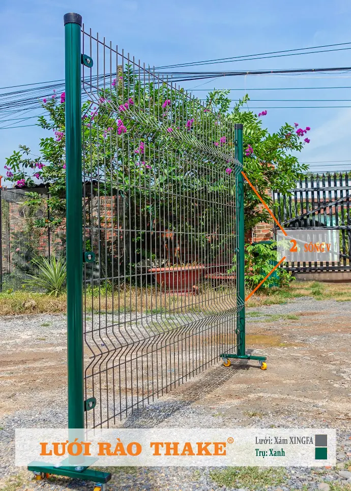 Trụ Tròn hàn bas KT - Dày 1.2mm, Tròn 60 - cao 1.2m - Màu xanh